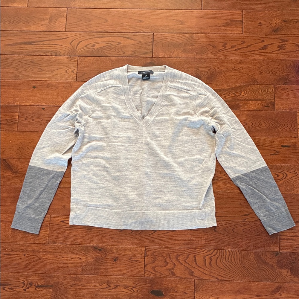 Club Monaco Gray V-Neck Sweater